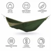 Amache Ticket To The Moon King Size Hammock Army Green Brown