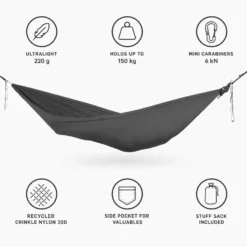 Amache Ticket To The Moon Lightest Hammock Dark Grey