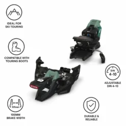 Attacchi da sci alpinismo Marker Cruise 10 105mm Black Green