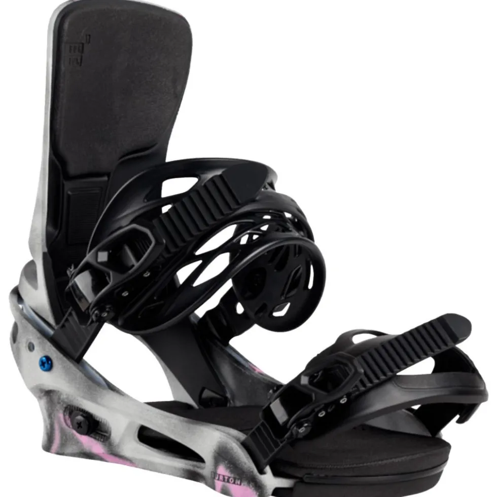 Attacchi Snowboard Burton Cartel X Pink Gray