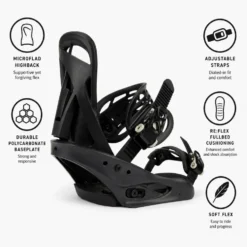 Attacchi Snowboard Burton Citizen Black