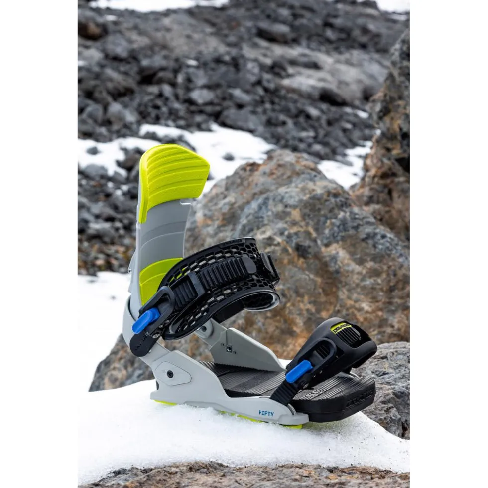 Attacchi Snowboard Drake Fifty Grey Lime