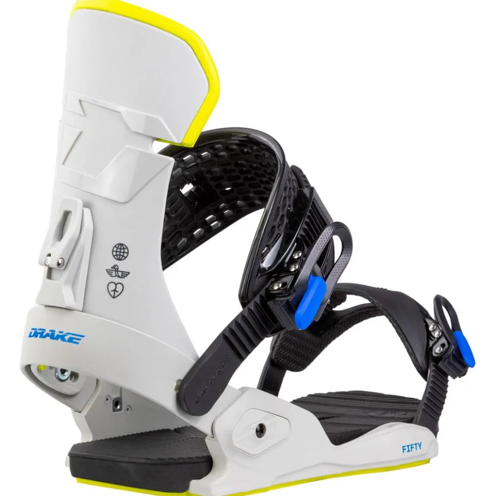 Attacchi Snowboard Drake Fifty Grey Lime