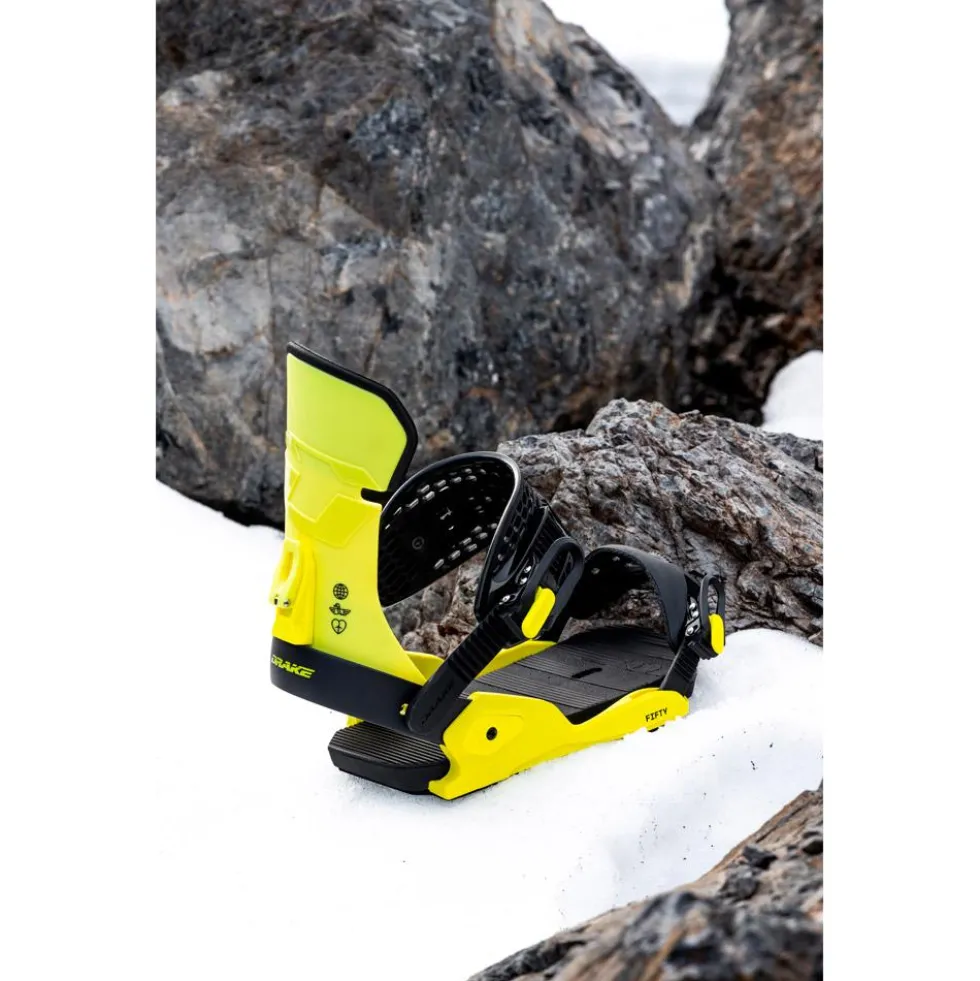 Attacchi Snowboard Drake Fifty Lime black