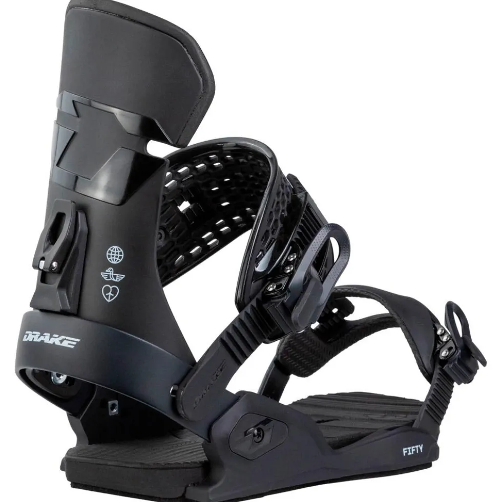 Attacchi Snowboard Drake Fifty Black