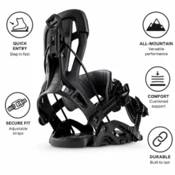 Attacchi Snowboard Nidecker Fuse Black