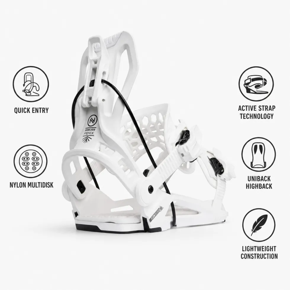 Attacchi Snowboard Nidecker Fenix White