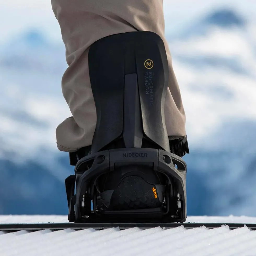 Attacchi Snowboard Nidecker Supermatic Carbon Black