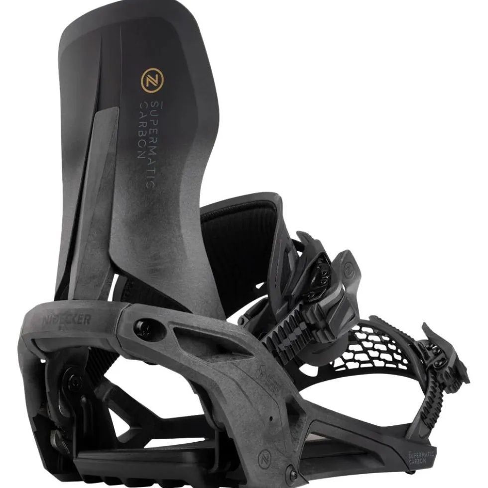 Attacchi Snowboard Nidecker Supermatic Carbon Black