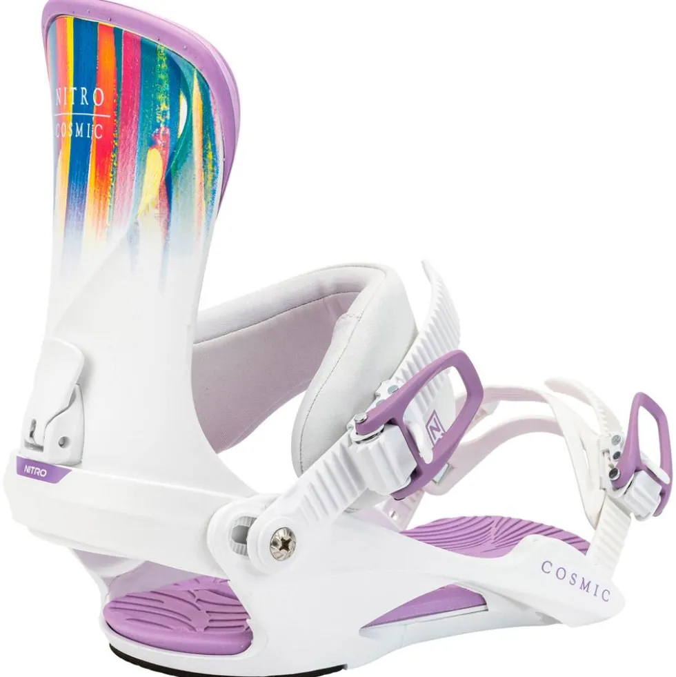 Attacchi Snowboard Nitro Cosmic White Brush
