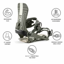 Attacchi Snowboard Nitro One Shadow
