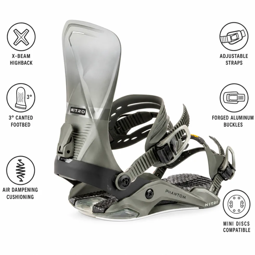 Attacchi Snowboard Nitro Phantom Shadow Fade