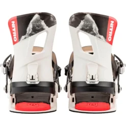 Attacchi Snowboard Nitro Rambler Raw black white red