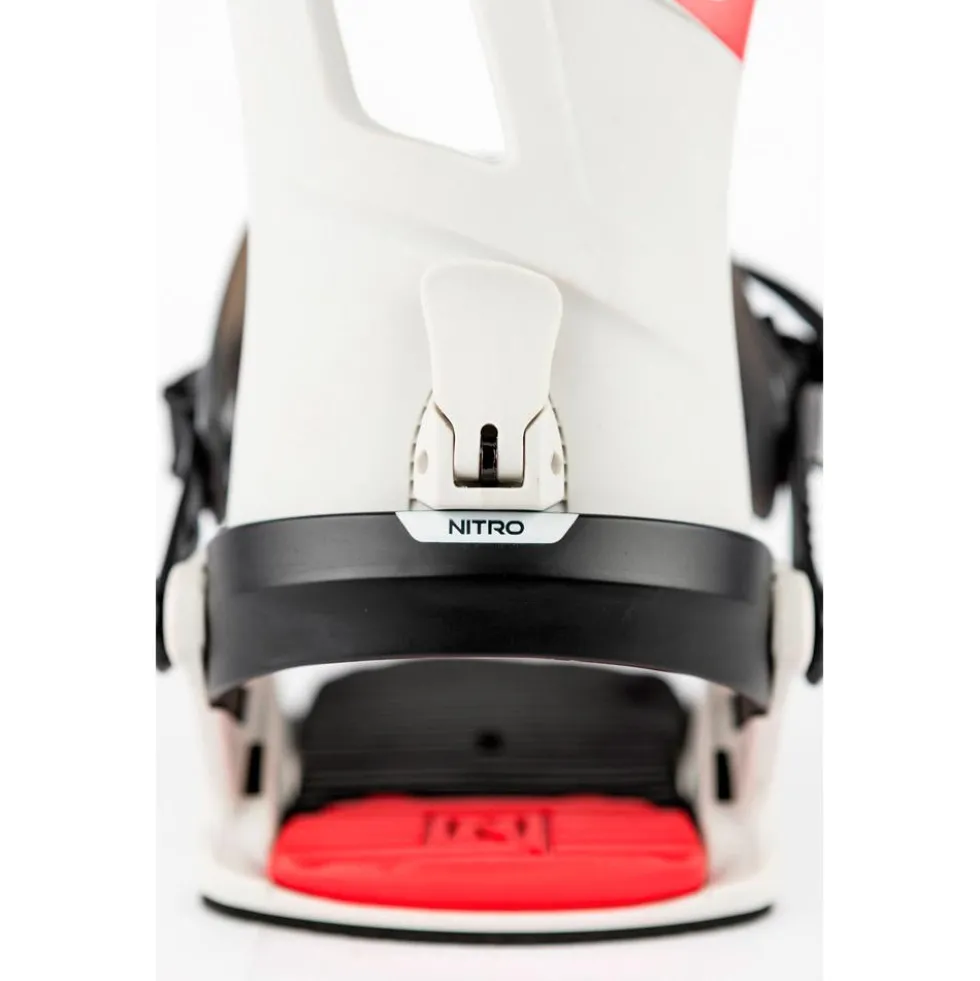 Attacchi Snowboard Nitro Rambler Raw black white red