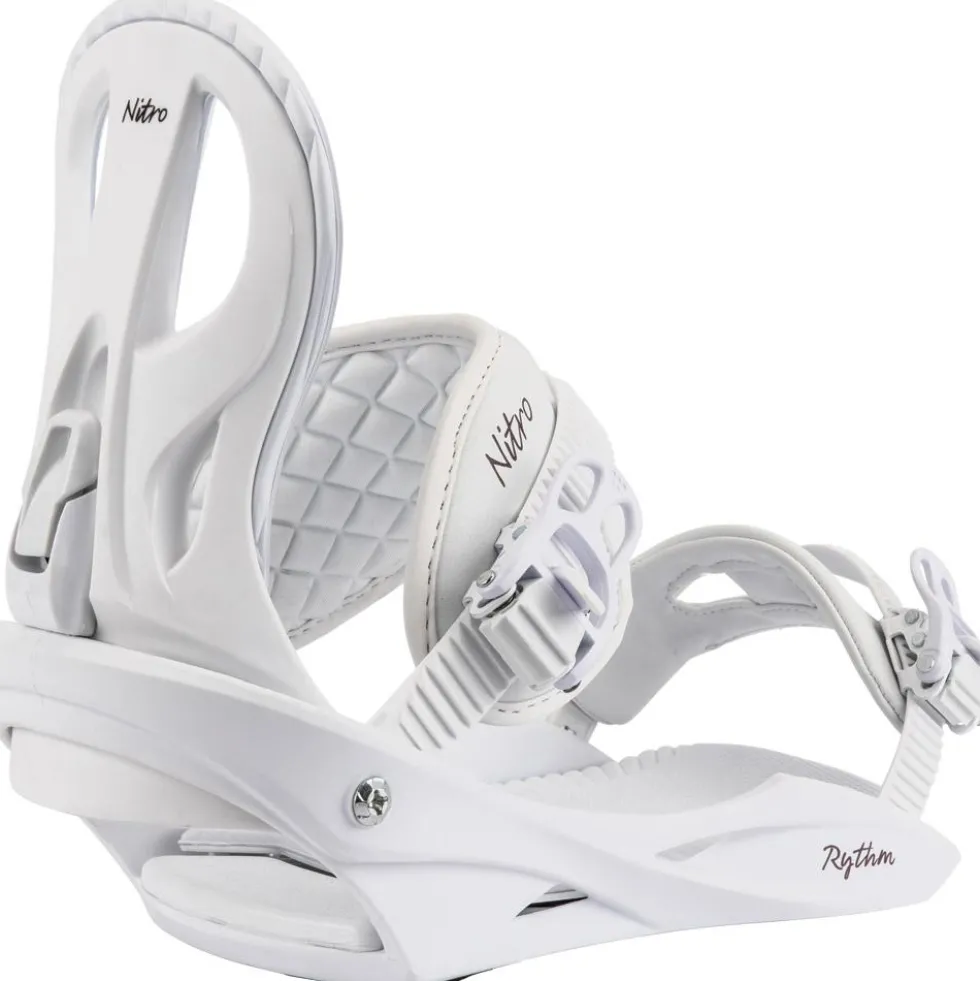 Attacchi Snowboard Nitro Rythm White Plum