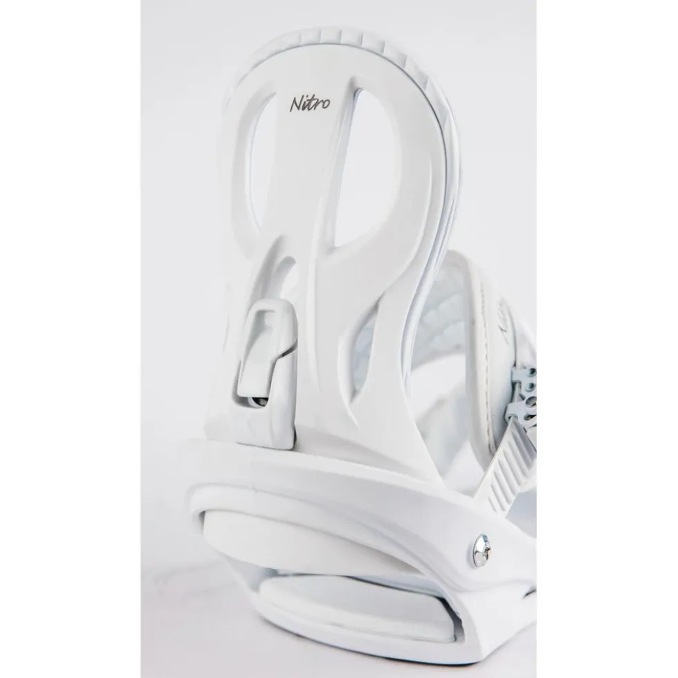 Attacchi Snowboard Nitro Rythm White Plum