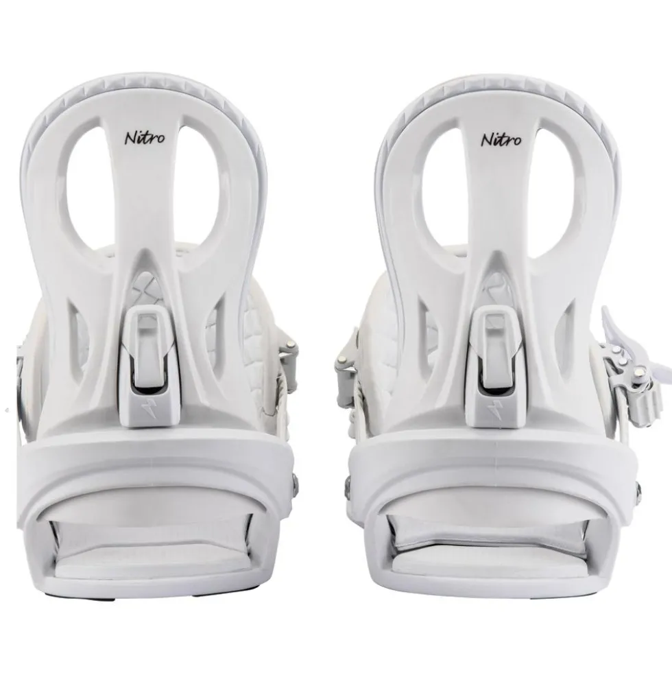 Attacchi Snowboard Nitro Rythm White Plum