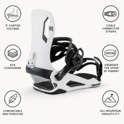 Attacchi Snowboard Nitro Talent White