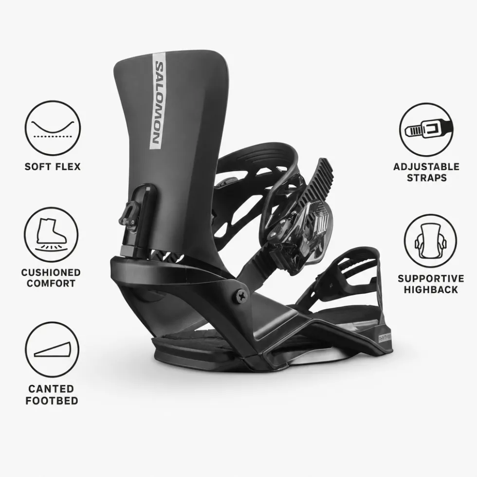 Attacchi Snowboard Salomon Rhythm Black