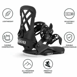 Attacchi Snowboard Union Rosa Black