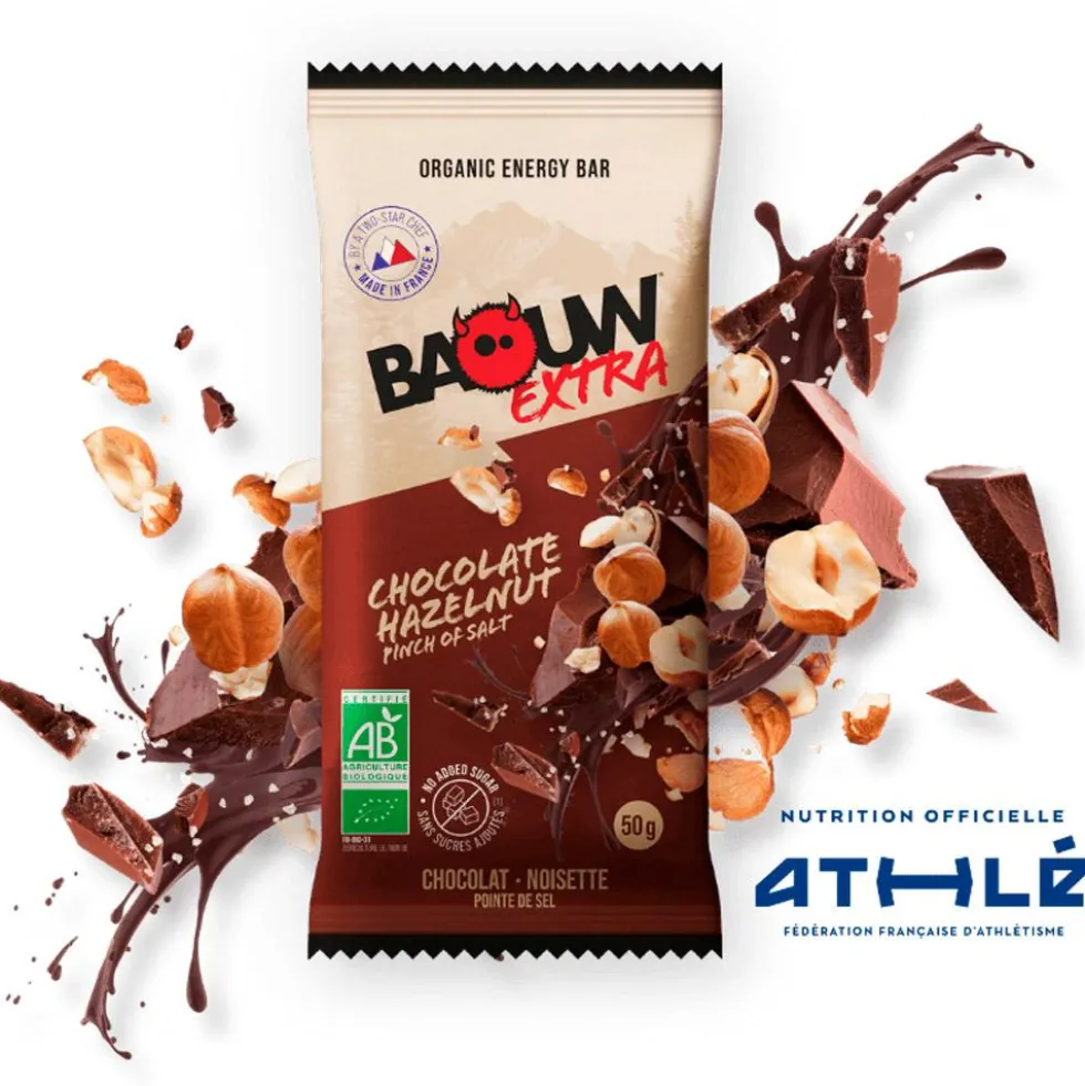 Barrette energetiche Baouw Extra Bio 50 g Chocolat Noisette
