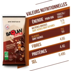 Barrette energetiche Baouw Extra Bio 50 g Chocolat Noisette