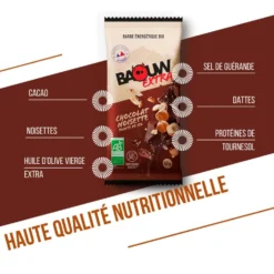 Barrette energetiche Baouw Extra Bio 50 g Chocolat Noisette