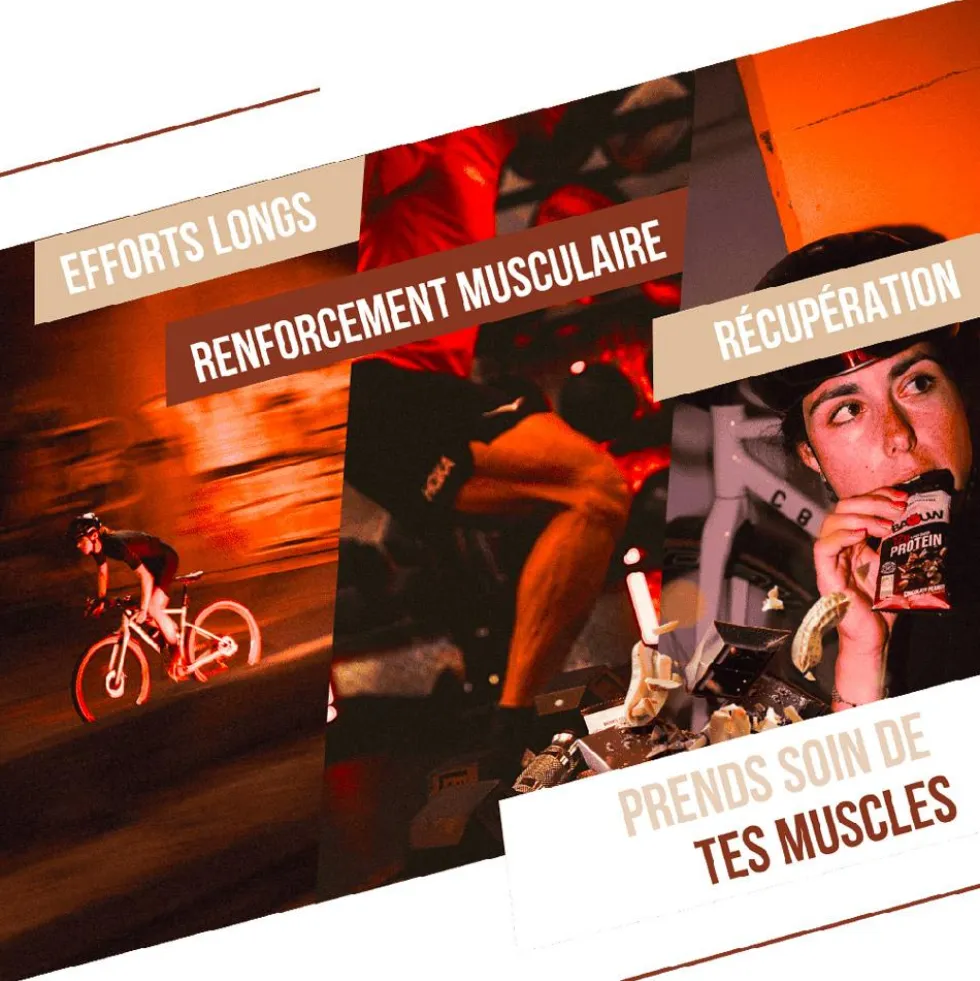 Barrette energetiche Baouw Protéinée Bio 50 g. Chocolat & Cacahuète