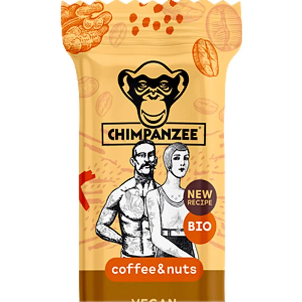 Barrette energetiche Chimpanzee Organic Protein Bar 45 g. Coffee Nuts