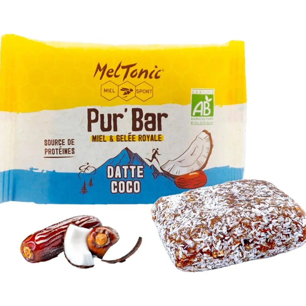 Barrette energetiche Meltonic Pur'Bar Bio 50 g. Datte & Coco