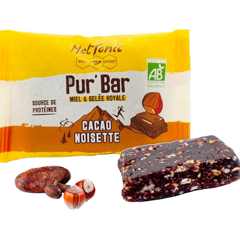 Barrette energetiche Meltonic Pur'Bar Bio 50 g. Cacao & Noisettes