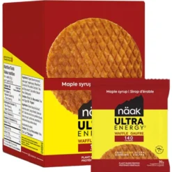 Barrette energetiche Naak Ultra Energy Waffles 30 g. Sirop D'Erable