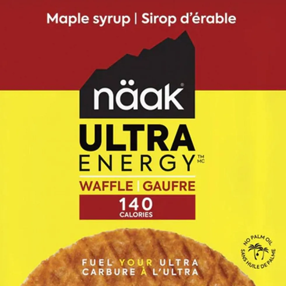 Barrette energetiche Naak Ultra Energy Waffles 30 g. Sirop D'Erable