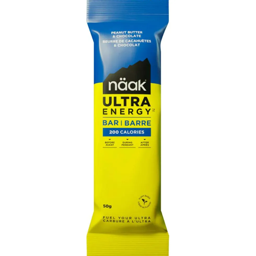 Barrette energetiche Naak Ultra Energy Bars 50 g. Beurre D'Arachide & Chocolat