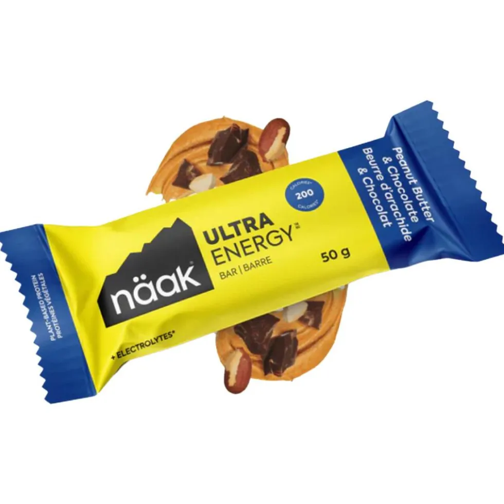 Barrette energetiche Naak Ultra Energy Bars Pack 50 g. x12 Peanut Butter Chocolate