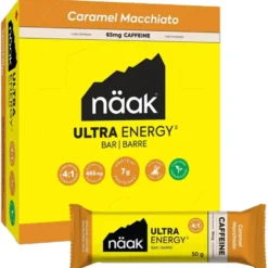 Barrette energetiche Naak Ultra Energy Caffeine Bars 50 g. Caramel Macchiato