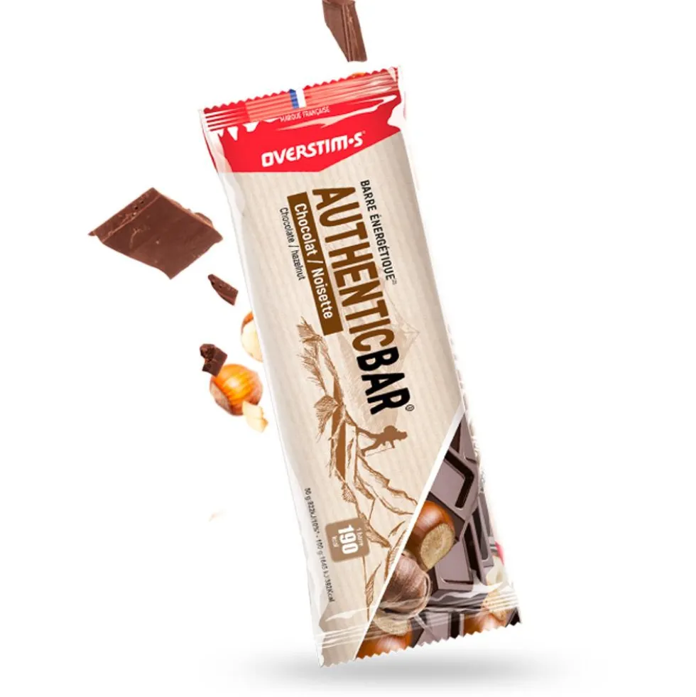 Barrette energetiche Overstims Authentic Bar 50 g. Chocolat Noisette