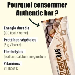 Barrette energetiche Overstims Authentic Bar 50 g. Chocolat Noisette