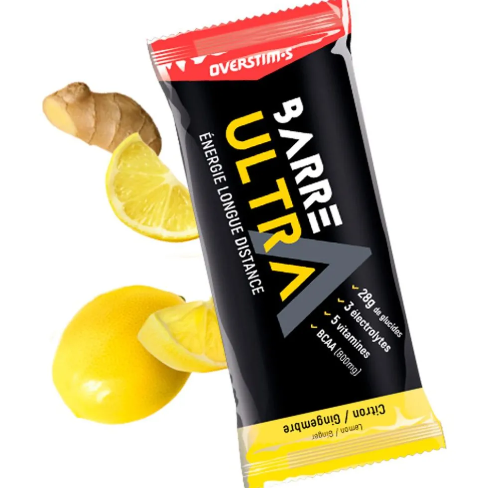 Barrette energetiche Overstims Ultra Bar 40 g. Citron & Gingembre