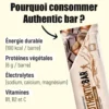 Barrette energetiche Overstims Authentic Bar 50 g. Myrtilles Sauvages