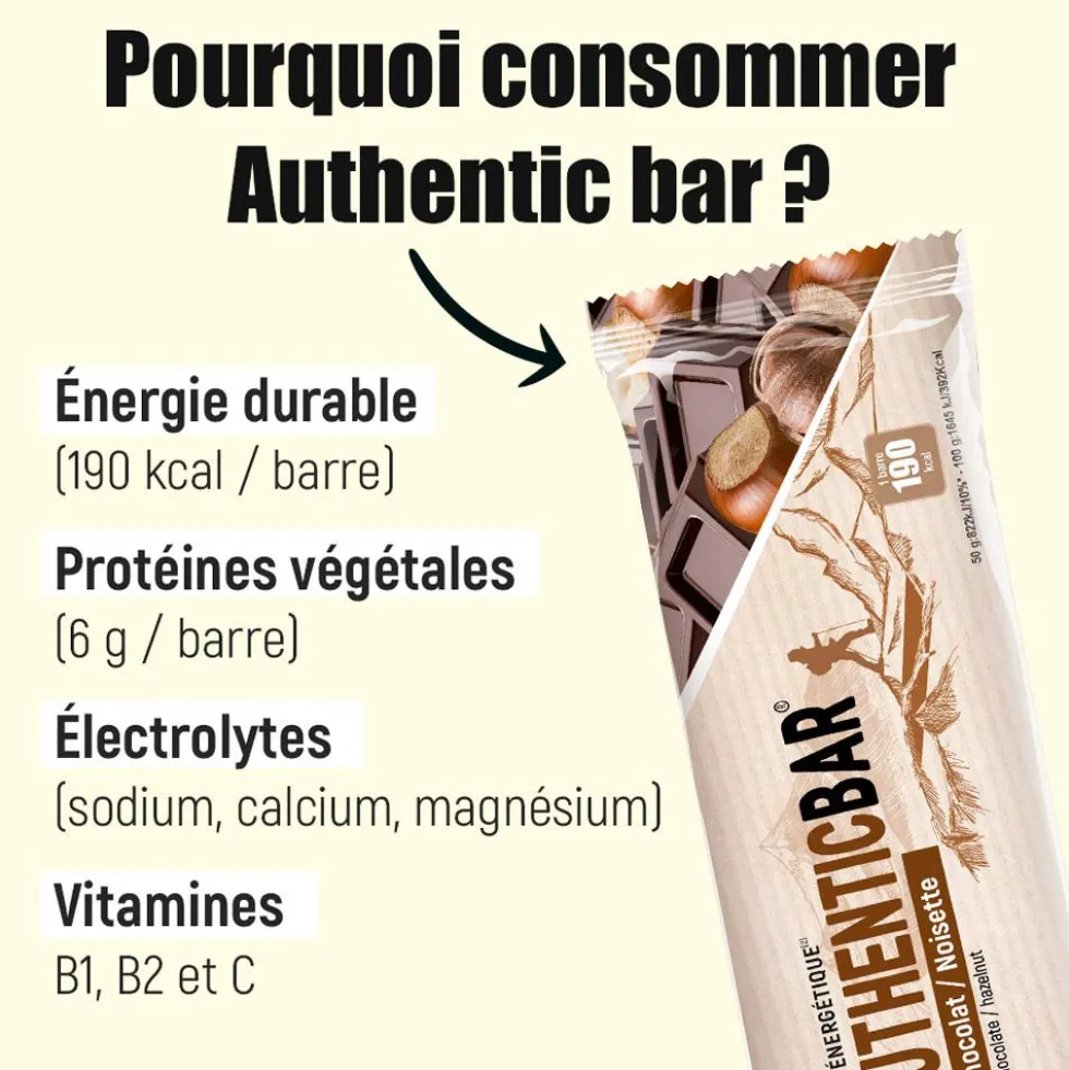 Barrette energetiche Overstims Authentic Bar 50 g. Myrtilles Sauvages