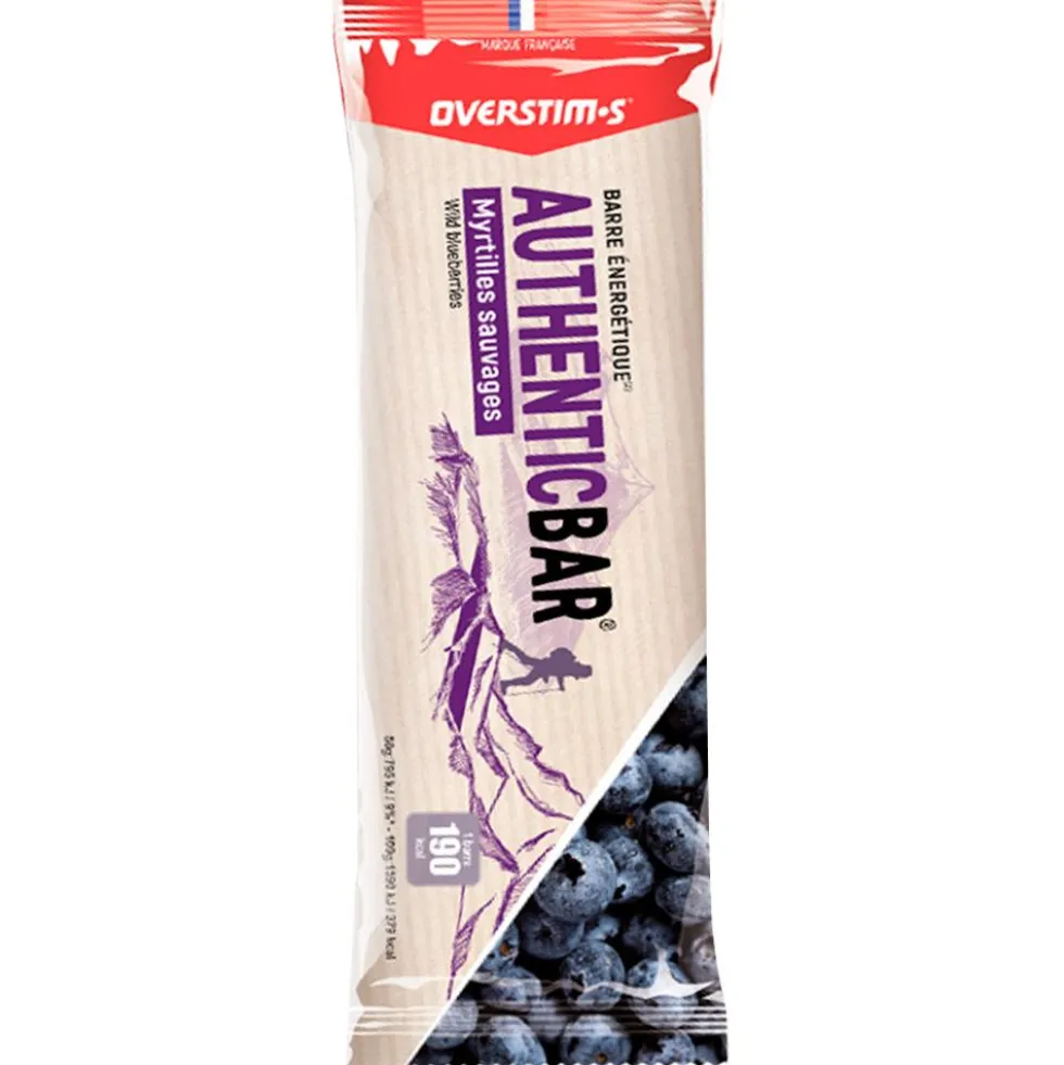 Barrette energetiche Overstims Authentic Bar 50 g. Myrtilles Sauvages