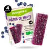 Barrette energetiche Overstims Pates De Fruits Bio (4 x 25 g.) Myrtille