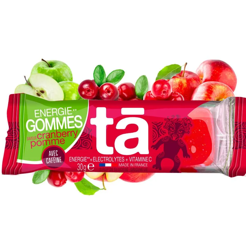 Barrette energetiche TA Energy Energy Gommes 30 g. Cranberry Pomme