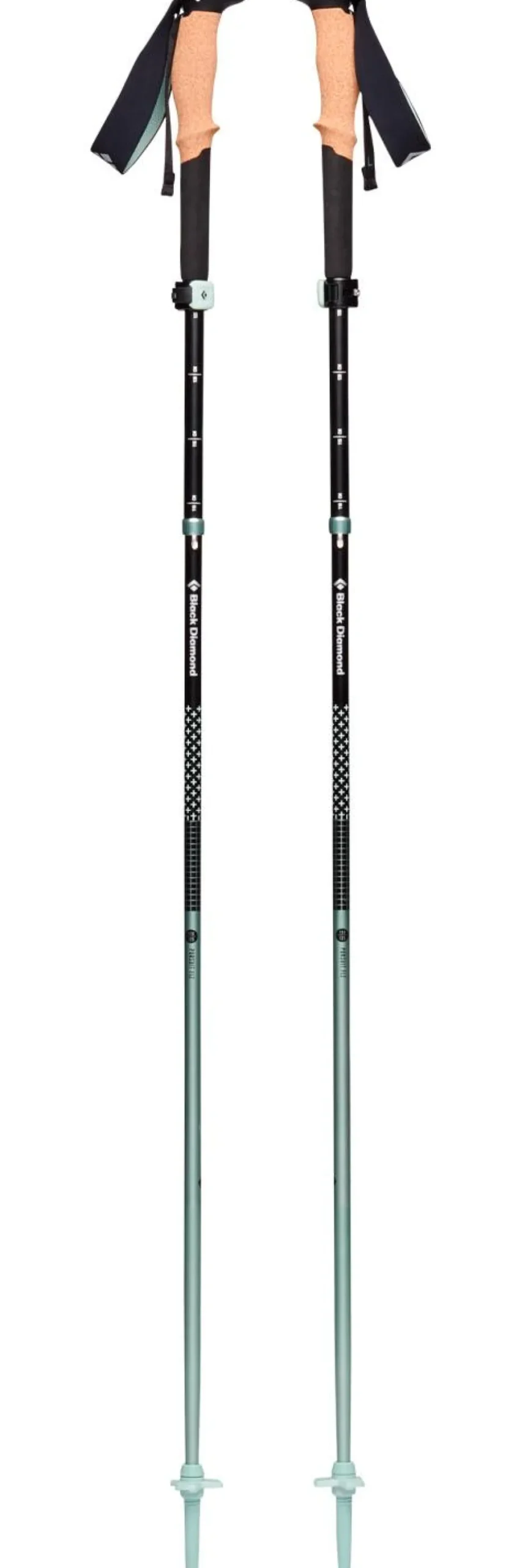 Bastoncini Black Diamond Pursuit Flz Black-Foam Green