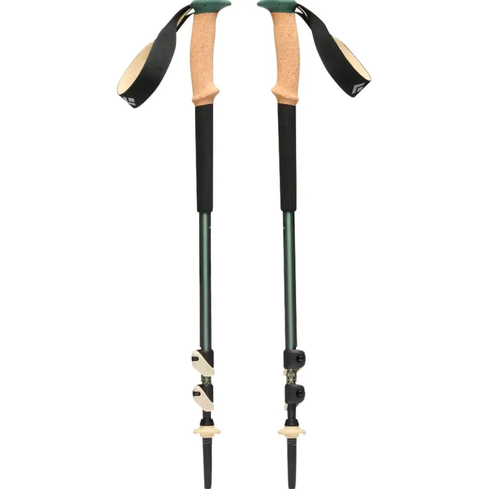 Bastoncini Black Diamond Trail Cork Trekking 100-140 cm Laurel Green