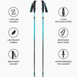 Bastoncini Black Diamond Women's Distance Carbon Z Dark Patina