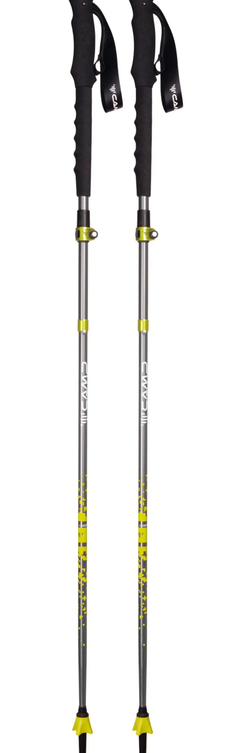 Bastoncini C.A.M.P. Laser Adj 135 cm Black Yellow