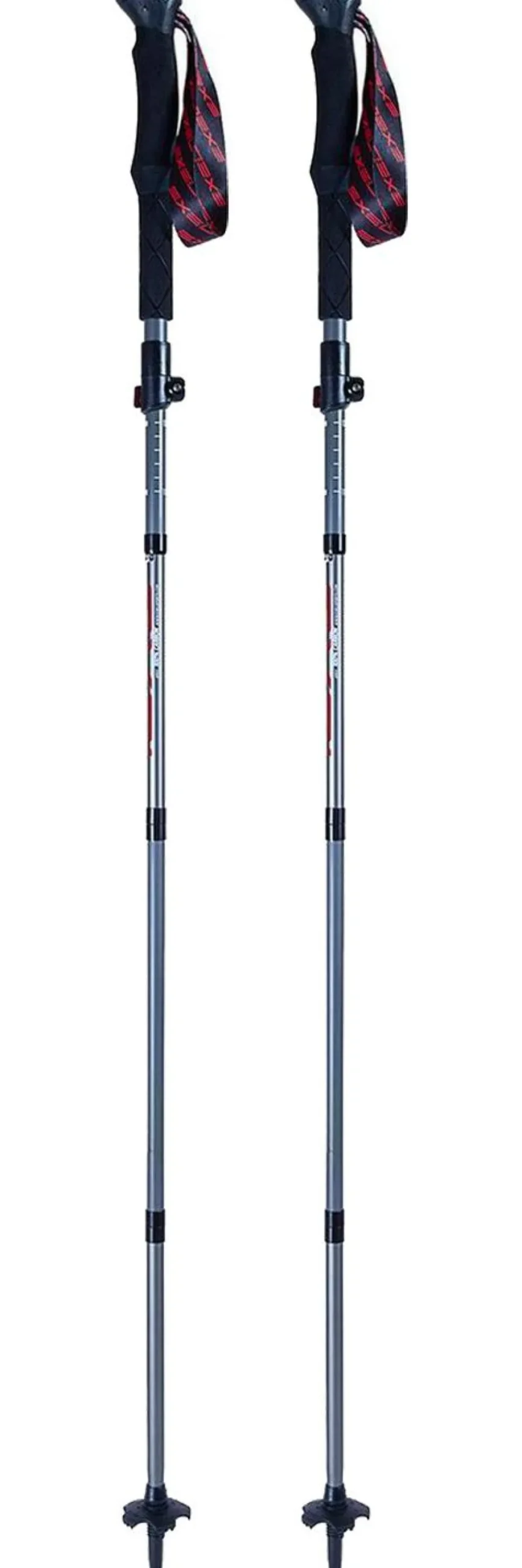 Bastoncini Exel Apex Carbon 115-130 Grey Red