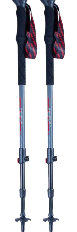 Bastoncini Exel Giant Carbon 100-135 Grey Red